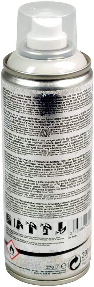 Pebeo 200ml DecoSpray, Acrylic, Multi-Colour, 16.5 x 5.2 x 5.2 cm, 093891, Multicolour Glitter, 200 ml (Pack of 1) - Image 3
