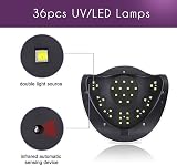 Professional 120W LED Gel Nail Lamp Dryer 4 Timer Settings White view 7