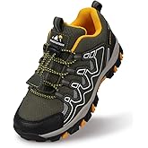 Eggseed Boys Girls Hiking Trail Shoes Waterproof Slip Resistant Outdoor Trekking Walking Running Sneakers(Little/Big Kids)