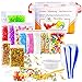 OPount 29 Pack Making Kit Supplies for Slime Including Fishbowl Beads, Foam Balls, Foam Ball Storage Containers, Confetti, Fruit Slices and Instructions for Slime Making Arts Craft(Not Contain Slime)