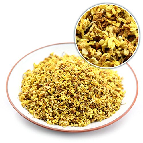 GOARTEA 50g (1.76 Oz) Organic Golden Sweet Osmanthus Fragrans Natural Dried Flower Flora Herbal Health Chinese Tea Tee