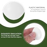 iplusmile 30Pcs Solid Plastic Pigeon Eggs to Stop Birds Laying Eggs Ornament view 5