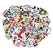 Cool Sticker 100pcs Random Music Film Vinyl Skateboard Guitar Travel Case Sticker Door Laptop Luggage Car Bike Bicycle Stickers (300pcs)
