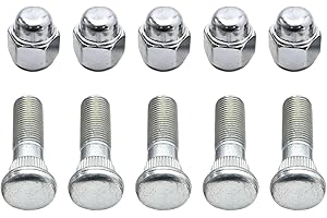 UOIENRT 5 Set Wheel Hub Bolt Nut Kit Replacement for Subaru Forester Outback Legacy Impreza 2008-2018 Replace 28365FE001 28171AJ000(10)