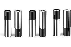 Vleant 6PCS CNC Engraving Bit Router Converter Set - 1/4" to 1/8" Collet Adapter for Engraving Machine Tool, CNC Router, and Driver