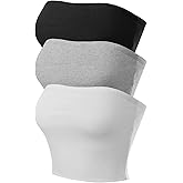 MixMatchy Women's Strapless Tube Tops Basic Bandeau Crop Sleeveless Backless Casual Sexy Going Out Tops Summer 2025