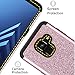 Tobomoco Galaxy A8 2018 Case, Luxury Shockproof Glitter Sparkly Bling Cute Shiny 2 in 1 Hybrid Hard PC Soft Silicone Protective Phone Cover for Women, Rose Gold