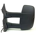 Replacement Driver Left Side Mirror Long Arm Power Mirror and Heated Without Indicator Fit Ford Transit 150 250 350 from 2015-Onward