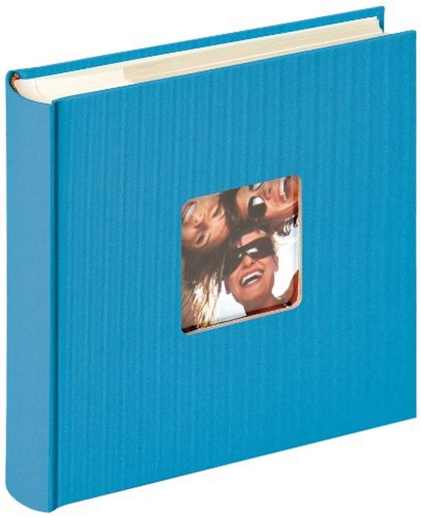 walther Design Photo Album Ocean Blue 200 Photos 10 x 15 cm Memo Album with Punched Cover, Fun ME-110-U