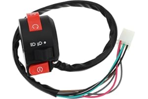 OTOTEC ATV Handlebar Switch 7-Wire Female Plug Start Stop Light Choke Compatible with Taotao Compatible with Roketa 50-125cc 