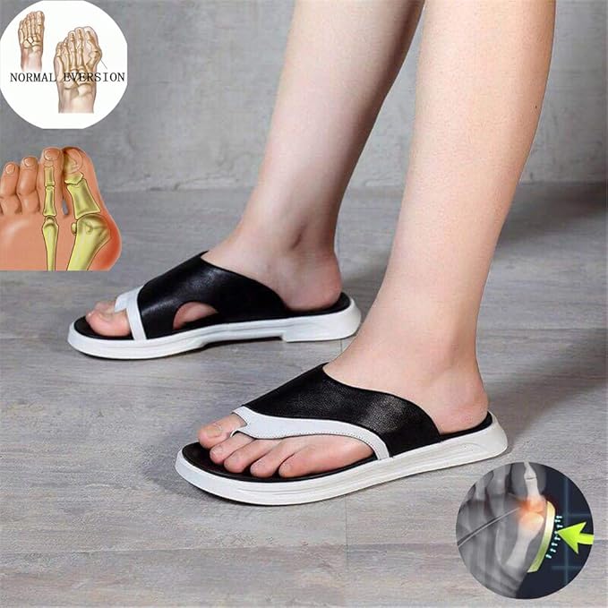 Amazon.com: Szyshoe Men Bunion Orthotics Sandals, Beach Flip Flops Non-Slip Sole Big Toe Bone 