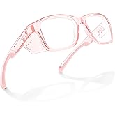 UKNOW Safety Glasses - Anti Fog Lenses - Eye Protection with Side Shields - ANSI Z87.1 Protective Eyewear - UV Protection