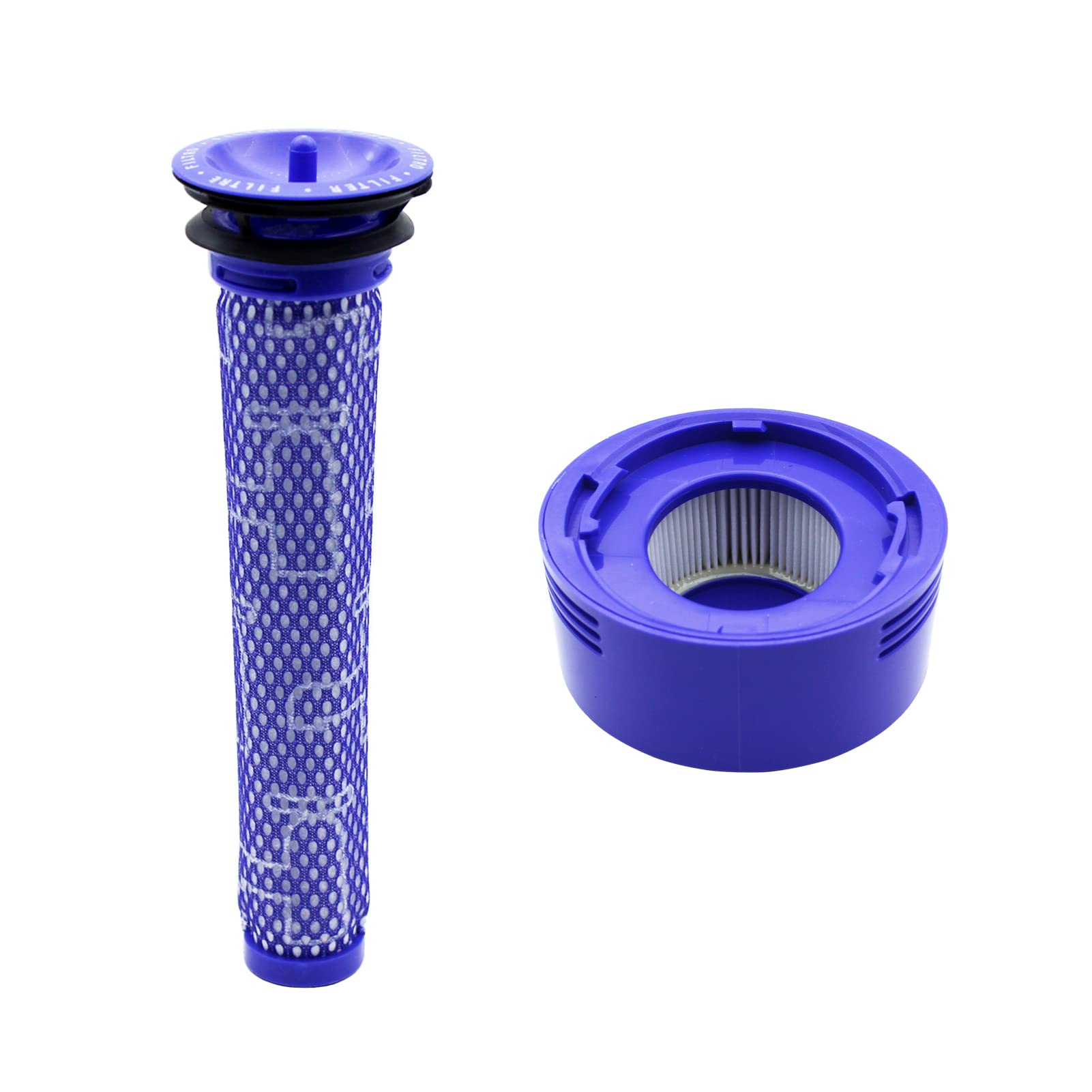 KENSHIRE 2 Pack Vacuum V7 V8 post filters compatible with Dyson V8 V8+ V7 pre filters Absolute Animal Motorhead Vacuums hepa filters parts replacement