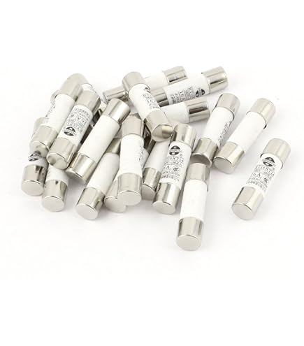 Heschen - Fusible Céramique 1A 500V - Lot De 10 - Tube 10x38mm - Protection Surcharge Circuit