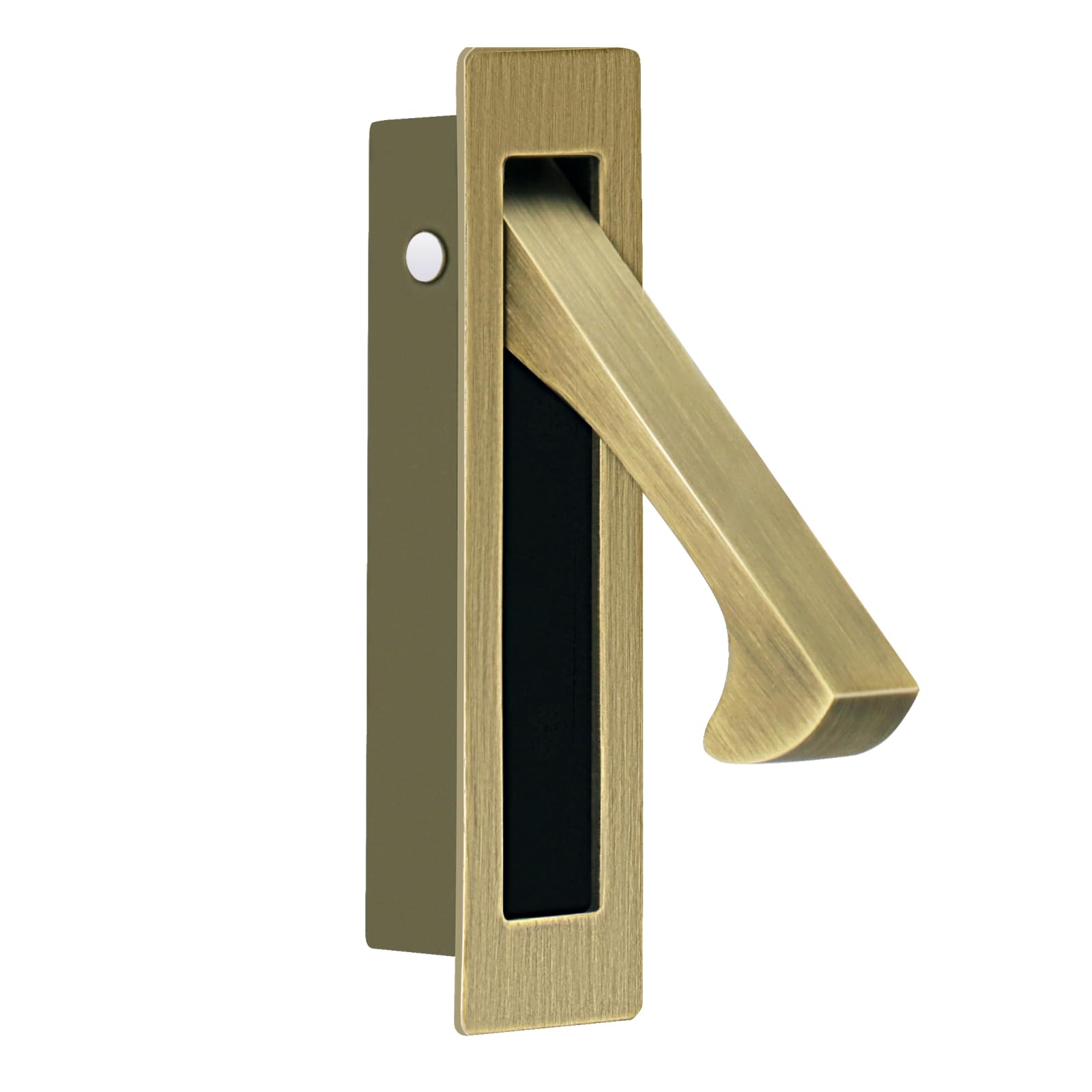 HOMOTEK Recessed Pocket Door Pull Handle, Edge