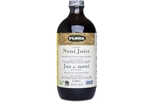 Flora Health Noni Juice Pressed from Fresh Hawaiian Fruit,100% Pure Organic Undiluted Morinda Citrifolia, Exclusive Goodness 