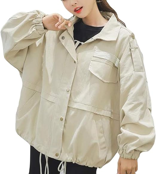 Amazon Alhylaカーゴコート レディース 春 秋 原宿風 bf風 野球服 女性 カジュアル かっこいい おしゃれ ジャンパー 綿 無地 長袖 コート 韓国風 通勤 通学 お友達 コート ジャケット 通販 Amazon Alhylaカーゴコート レディース 春 秋 原宿風 bf風 野球服 女性 カジュアル かっこいい おしゃれ ジャンパー 綿 無地 長袖 コート 韓国風 通勤 通学 お友達 コート ジャケット 通販