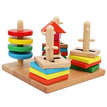 wooden nesting blocks
