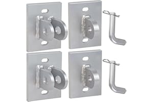 Floating Dock Hinges Hardware,Stationary Dock Connector Hinge Kit,Floating Dock Brackets Hardware Parts,Heavy Duty Male & Fem