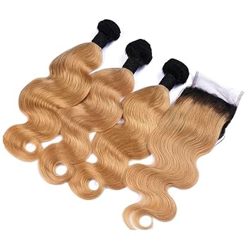 Amazon Com Ruma Hair Two Tone 1b 27 Honey Blonde Dark Root Ombre