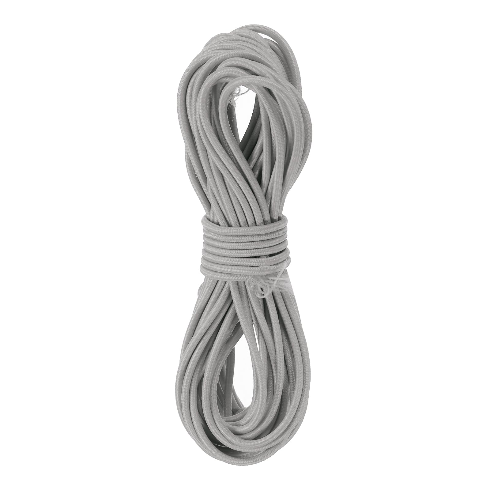Rebower Elastic Cord Stretch String Heavy Rope 2.8mm 11 Yards Long Rubber Rope [for Sewing, Camping, DIY Craft, Bead Necklaces Making, Outdoor] - Grey