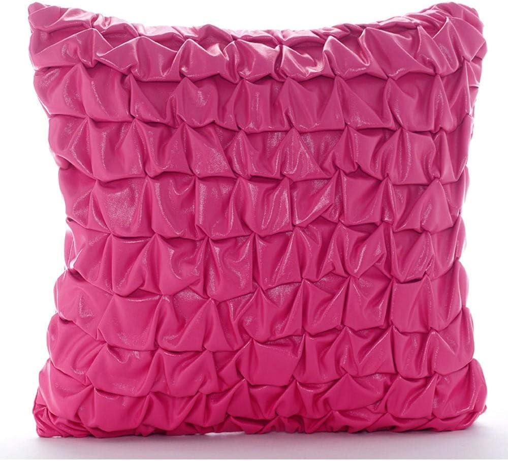 The HomeCentric Designer Hot Pink Pillow Shams, Metallic
