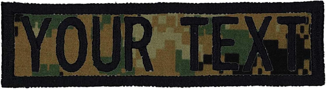 Custom Morale Name Tapes with Border. Over 35 Fabrics to choose, Made in Wisconsin. Same Day Ship.