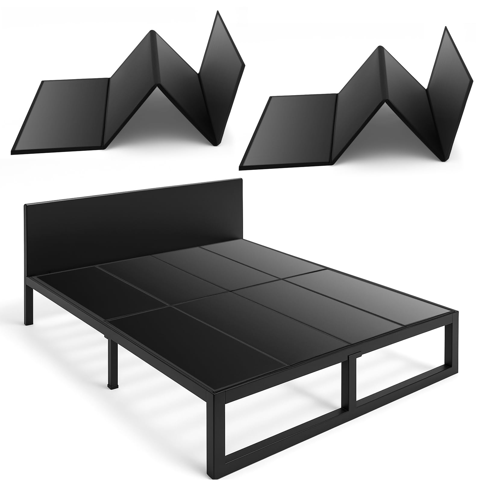 View 1 of 10mm Bunkie Board Queen Size 60 x 80'' Queen Bunkie Board Moisture Resistant Sleeper Sofa Support Bed Boards for Under Mattress Metal Frame Low Profile Bed Support Platform Beds Pull out Couch
