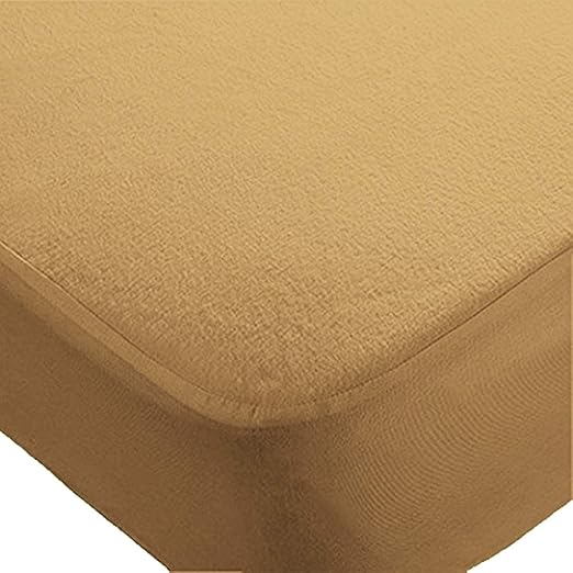 Trance Economy Terry Waterproof Mattress Protector (Brown; 72 x 36 inch)