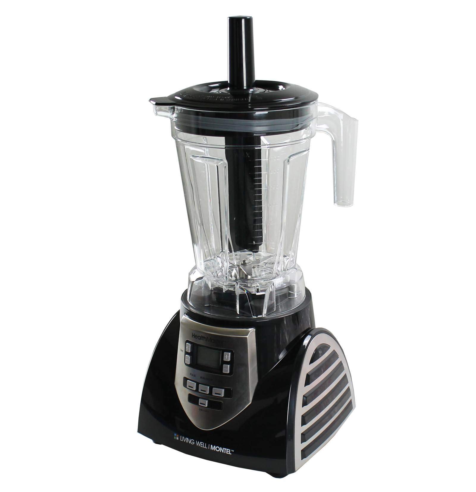 Healthmaster Elite JLA-8 Licuadora profesional para encimera, emulsionante de 1200 vatios con tarro sin BPA de 60 oz, cuchillas de acero inoxidable para bebidas congeladas, batidos, salsas y más, negro