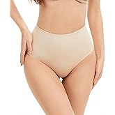 Ysabeloom Thong Shapewear Tummy Control Underwear for Women Mid Waist Seamless Body Shaper Thong Panties Shaping Underwear