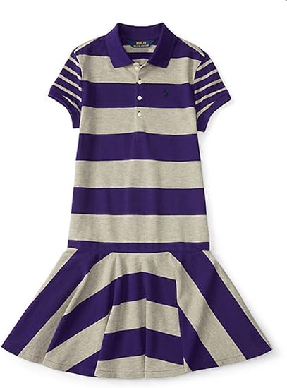 cotton mesh polo dress