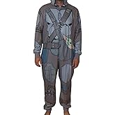 Star Wars The Mandalorian Baby Yoda Adult Costume Pajamas Jumpsuit