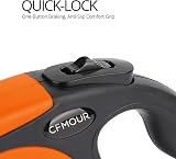 cfmour Retractable Dog Lead 5m 50kg Orange Heavy-Duty Extendable Leash view 3