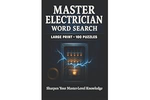 Master Electrician Word Search: 100 Word Search Puzzles Featuring NEC Code Terms, Wiring Systems, and Jobsite Safety—Solution