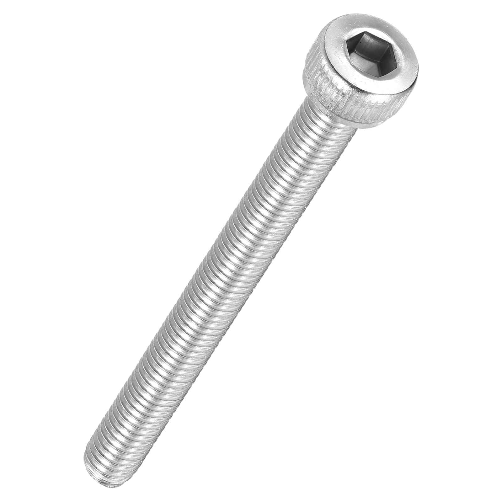Kozelo 50pcs Socket Head Cap Screws - [M4-0.7 x 45mm] 304 Stainless Steel Allen Socket Drive for Electrical Motor 3D Printing Fan Engine Replacement Use, Silver — image 1