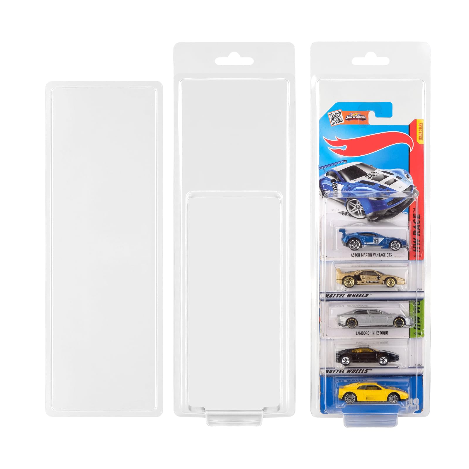 Photo 1 of 6 Pack 5 Separate Car Protector Case for Hot Wheels Mainline,Protector Packs Compatible with Hot Wheels Model,5 Car Clamshell Display Clamshell Cases Plastic Display Protective Case for Hot Wheel