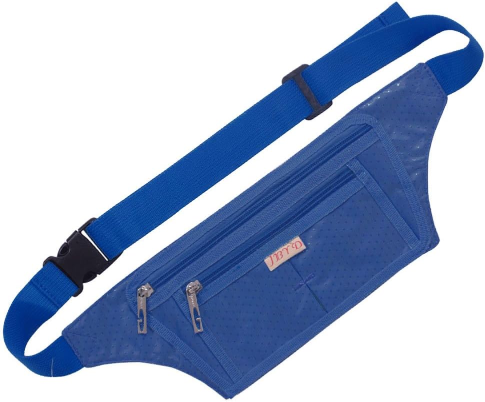 NAOKI LOVE Waist Pack Bag Ultrathin Hide Purse Outdoor Sports Jogging Travel Runner Belt with Credit Card Protector Slots