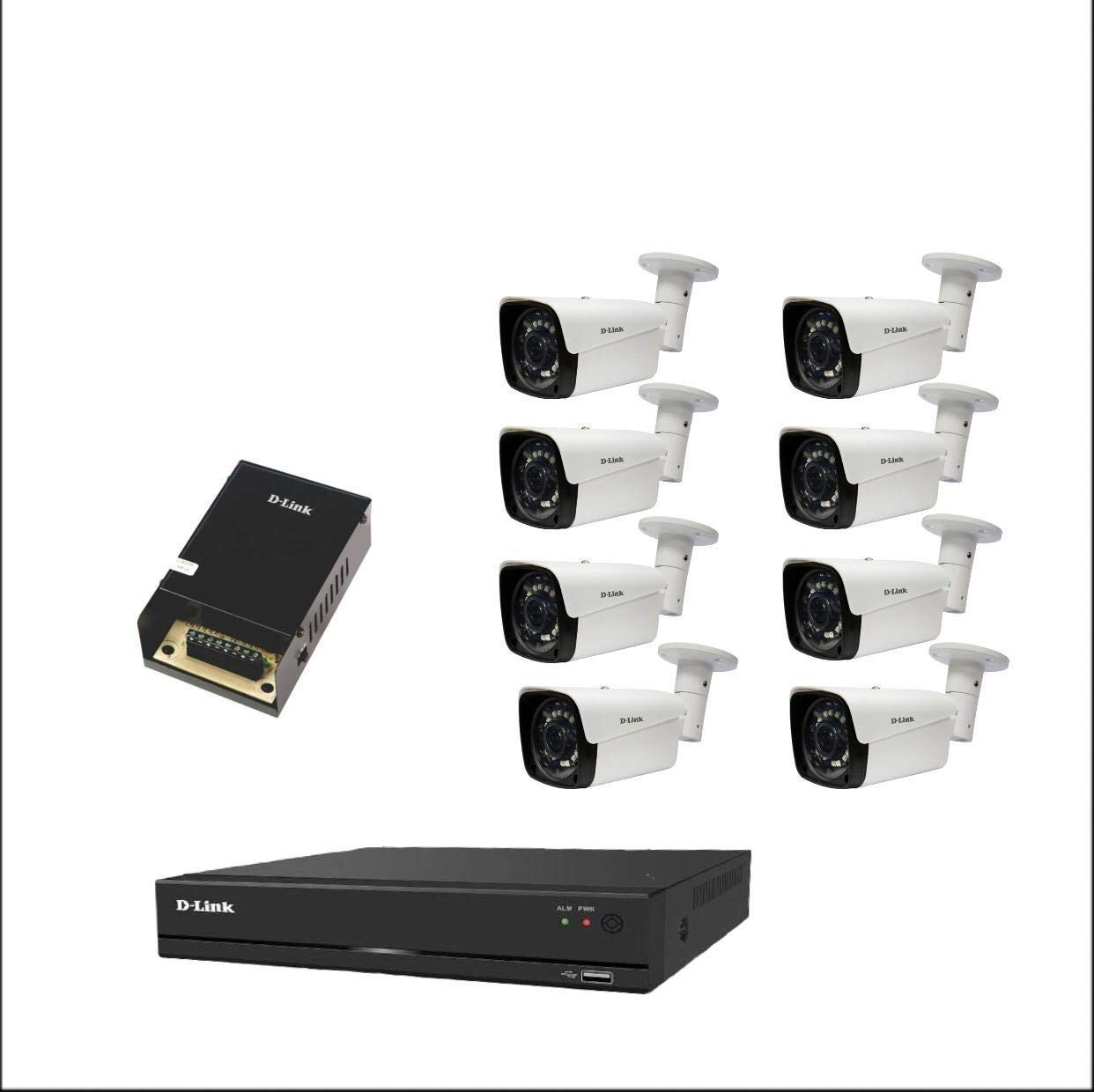 Buy DLink 8 CH CCTV Kit (ONLY Bullet Camera) 8CH DVR 2MP (DVR