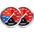 GALAFIRE BBQ Thermometer Gauge for Charcoal Grill Pit, 2 Pack 3 3/16 inch Large Dial Smoker Temperature Gauge