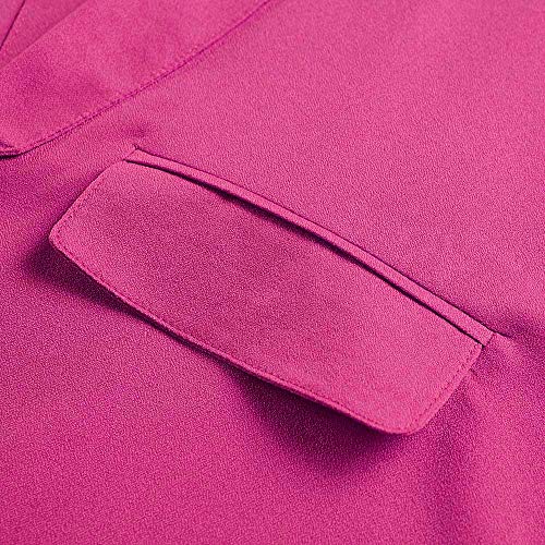 HTDBKDBK Womens Solid Long Sleeve Open Front Cardigan Blazer Casual Jacket Coat Outwear Pink