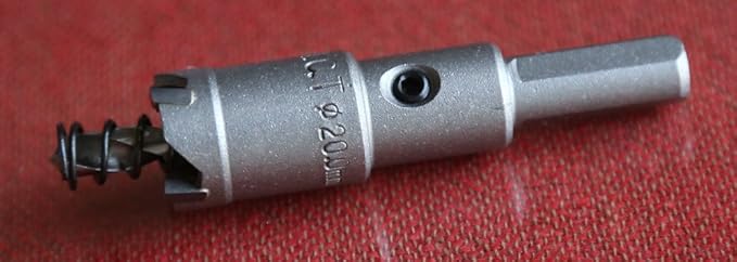 Generic 20*100mm TCT hole saw drill bits core bits special for stainless steel drilling hole opener with no-skid triangle handle 10-12mm