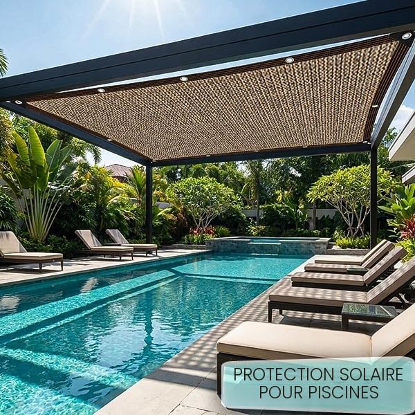 Shade net 3 x 6 m, outdoor shading net, shade net with eyelets | Shade Cloth Greenhouses Wind Cut for Cover with Eyelets, Wind for Plant Cover/Greenhouse/Garden/Pergola