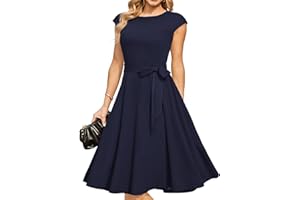 DRESSTELLS Women's Cocktail Dresses, Formal Wedding Guest Church Modest Party Prom Dress 2025