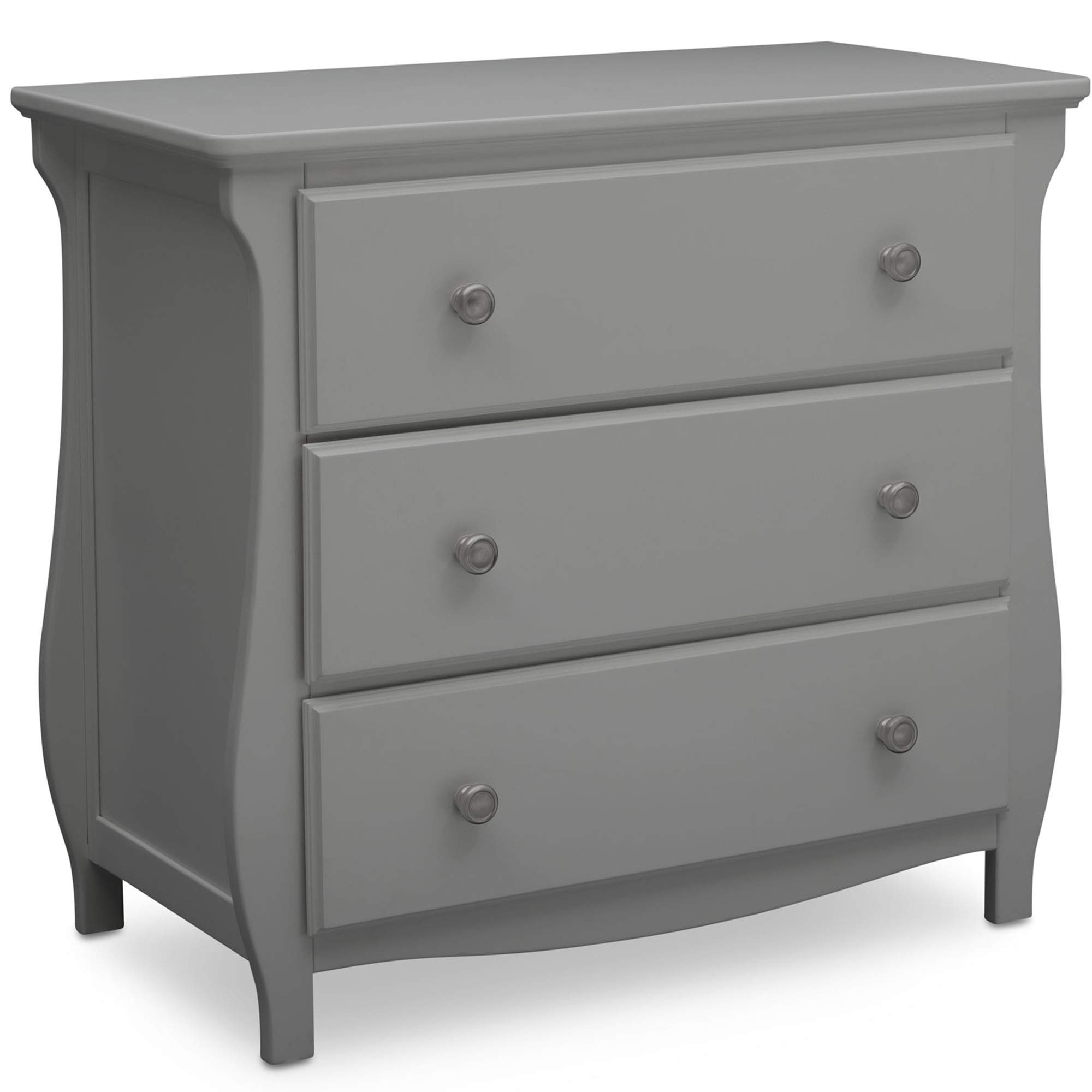 Delta Children Lancaster 3 Drawer Dresser with Changing Top, Grey