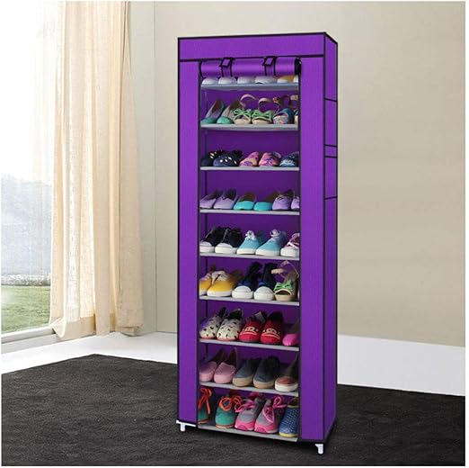 Amazon Com 10 Layer 9 Grid Shoe Rack Shelf Storage Closet