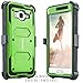 Samsung Galaxy Luna / Galaxy J1 (2016) J120 / Amp 2 / Express 3 case, COVRWARE [Aegis Series] Built-in [Screen Protector] Heavy Duty Full-Body Rugged Holster Armor [Belt Clip][Kickstand], Green