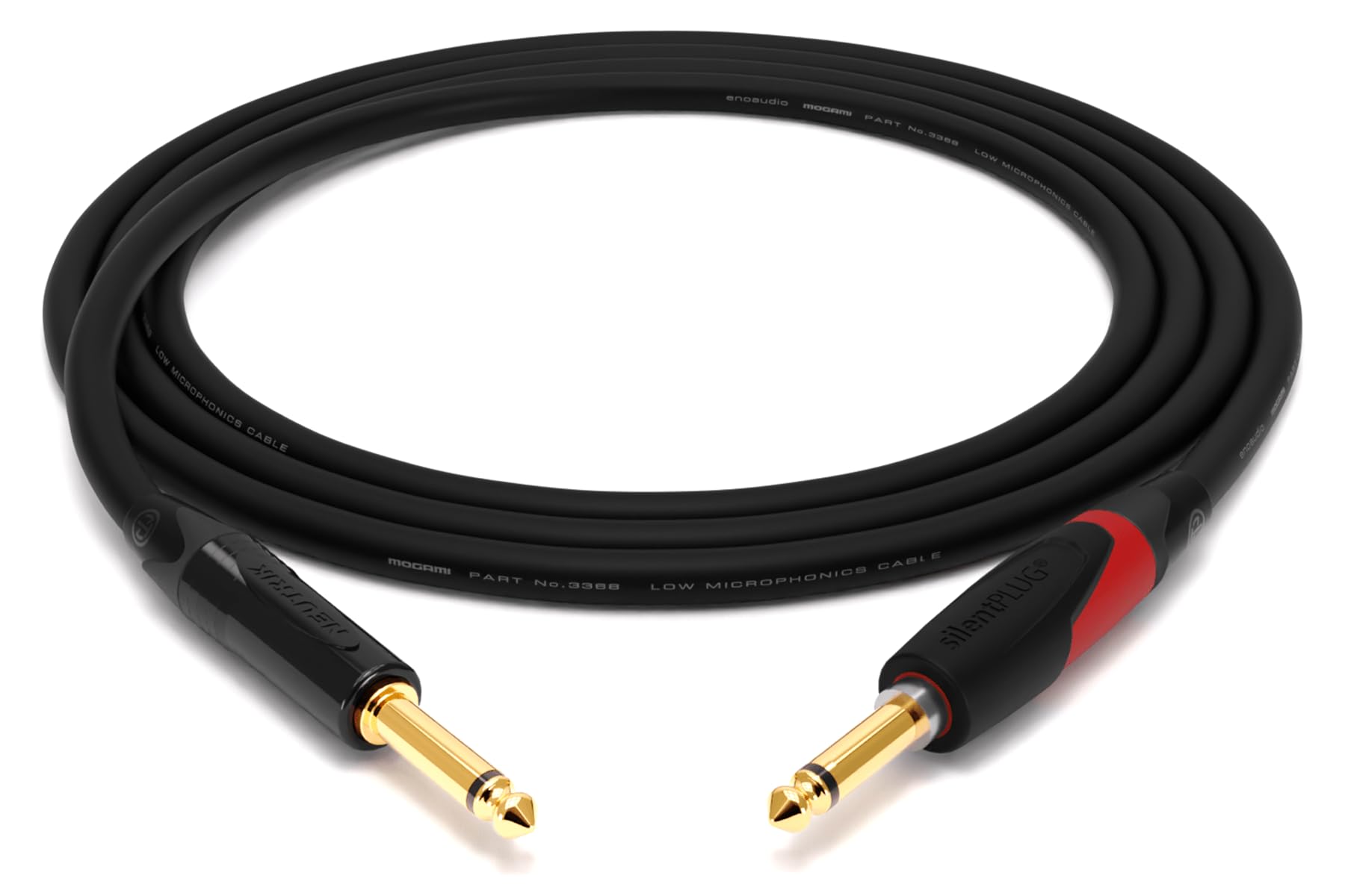 enoaudio Mogami 3368 Guitar Cable | Neutrik Silent Switch TS – TS | HiFi - 10 m