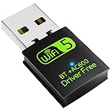 USB WiFi Bluetooth Adapter, 600Mbps Dual Band