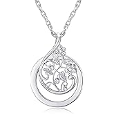 Necklace Magnifying Glass Reading Glasses Pendant Jewelry Optical Magnifier with Chain Necklace Neckglasses Portable Monocle for Reading Collecting Library